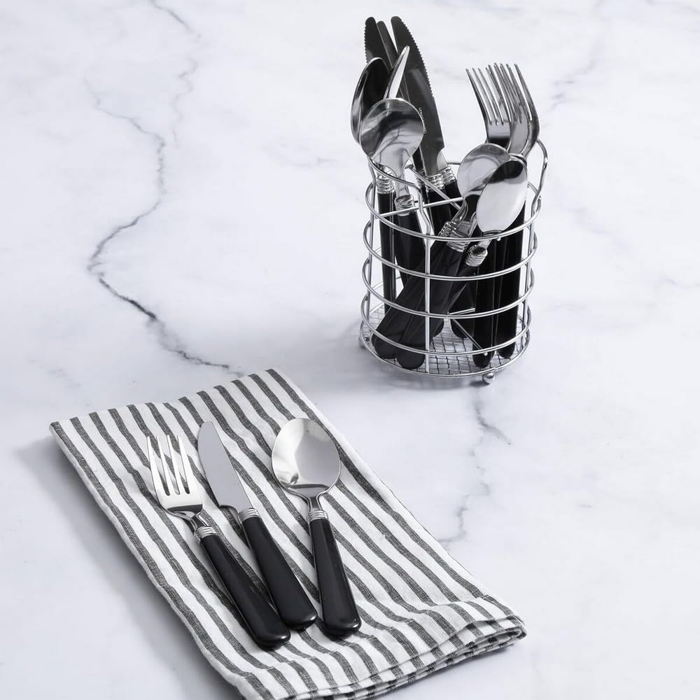 Gibson Home Sensations flatware with ergonomic handles for comfortable meals