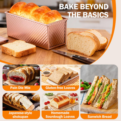 Gicyiit Pullman pan care guidance helps maintain nonstick performance.