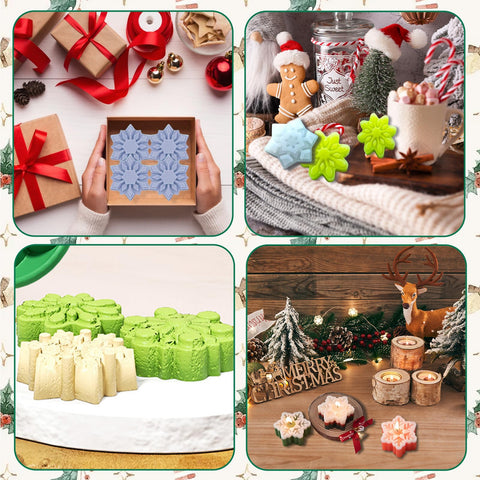 Gieehiol snowflake molds great for jellies desserts and crafts