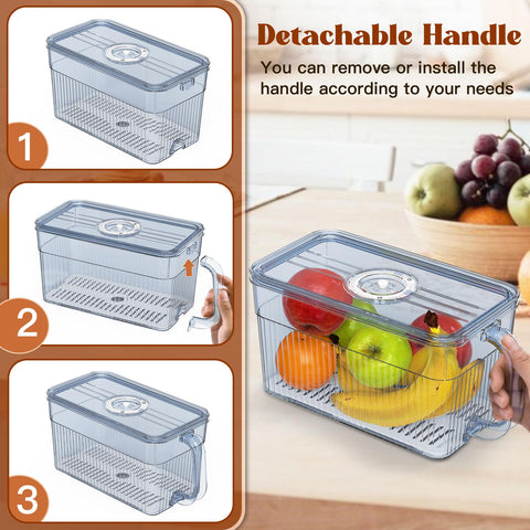 Gifhomfix bread box with time dial shows storage duration at a glance.