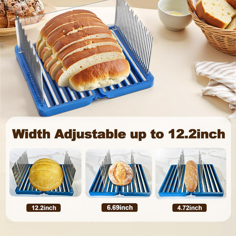 Gifhomfix bread slicer foldable design saves counter space during storage.