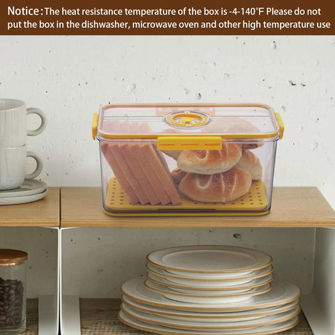 Gifhomfix bread box includes a detachable drain board for moisture control.