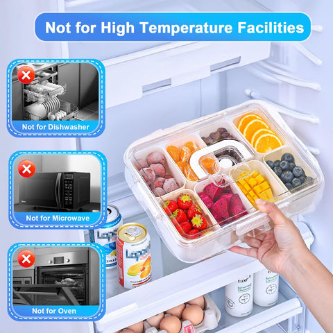 Food-grade materials ensure safe contact with snacks and fruits