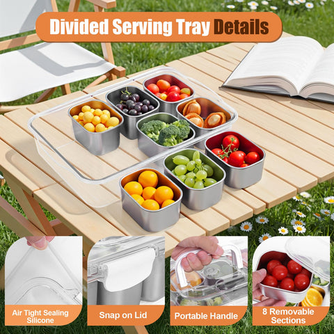 Gifhomfix Snackle Box compartments close-up for organized snacks