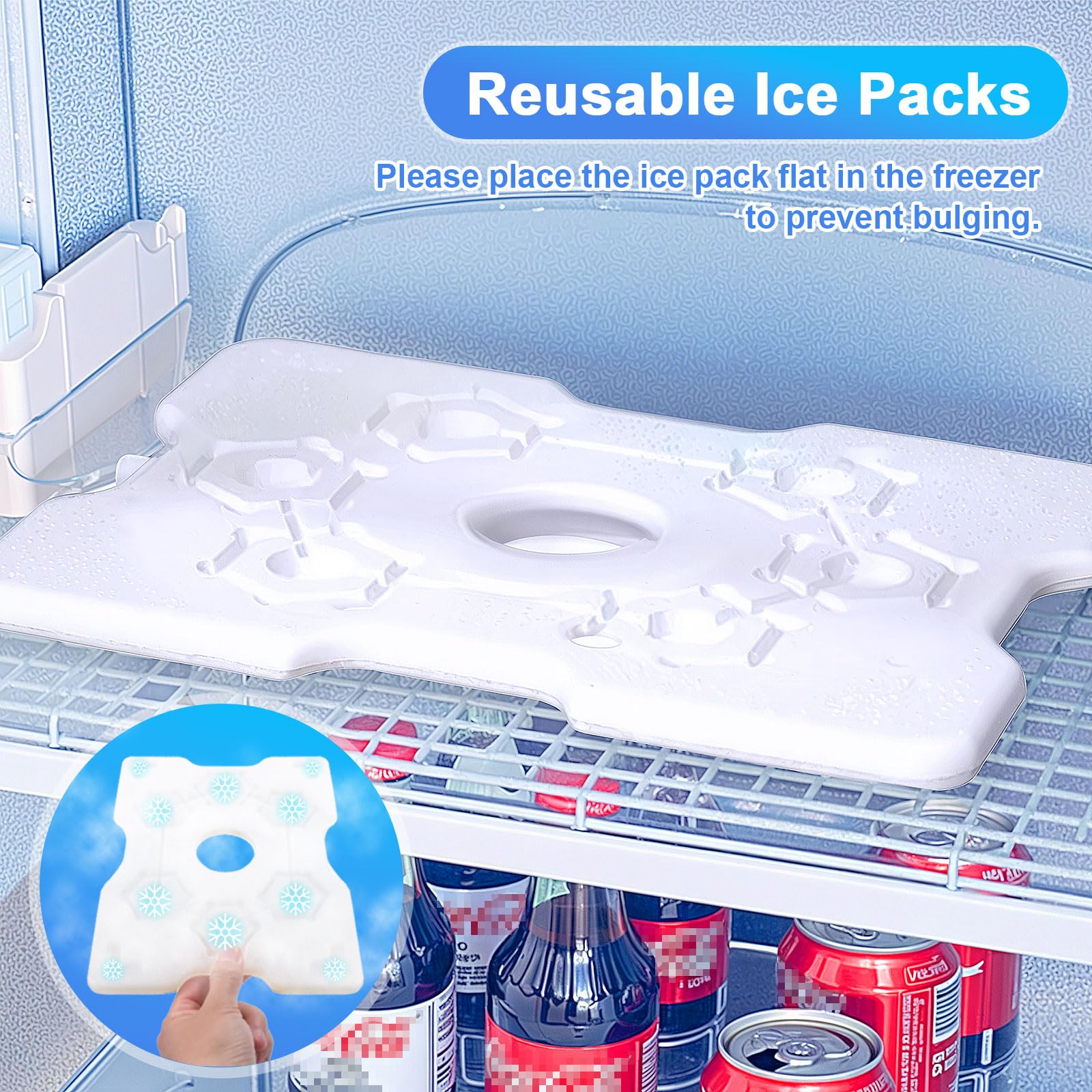 Stackable design saves fridge and shelf space for easy storage