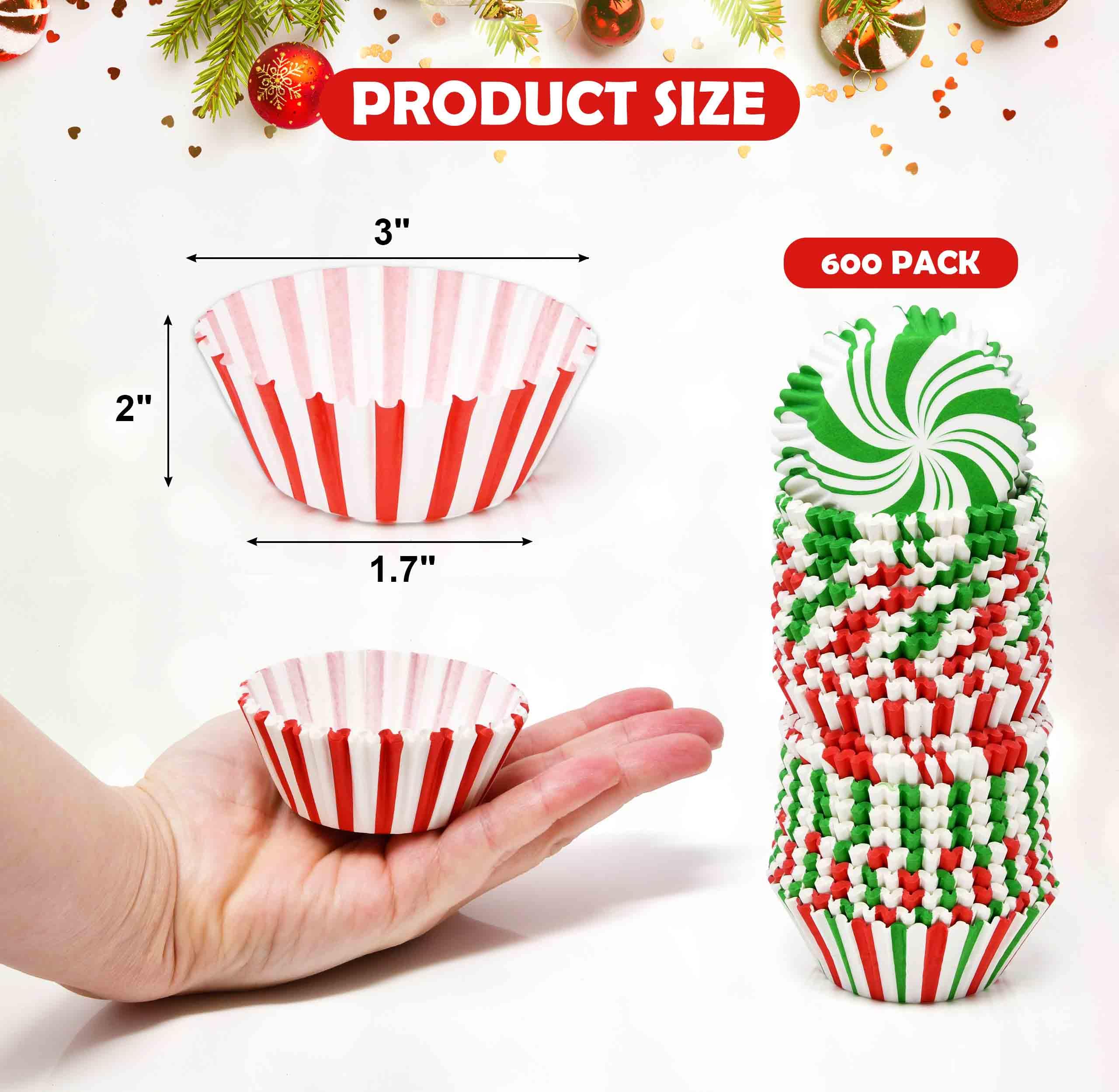 Gift Boutique candy cane swirl designs in red green white for holiday treats