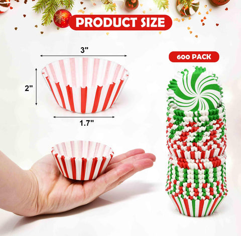 Gift Boutique candy cane swirl designs in red green white for holiday treats