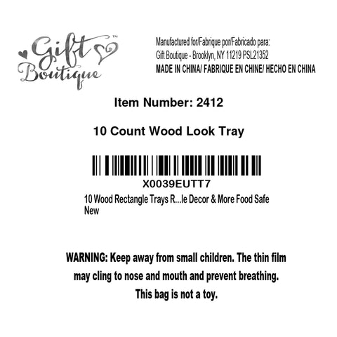 Gift Boutique wood tray edge detail highlighting durable, stylish presentation