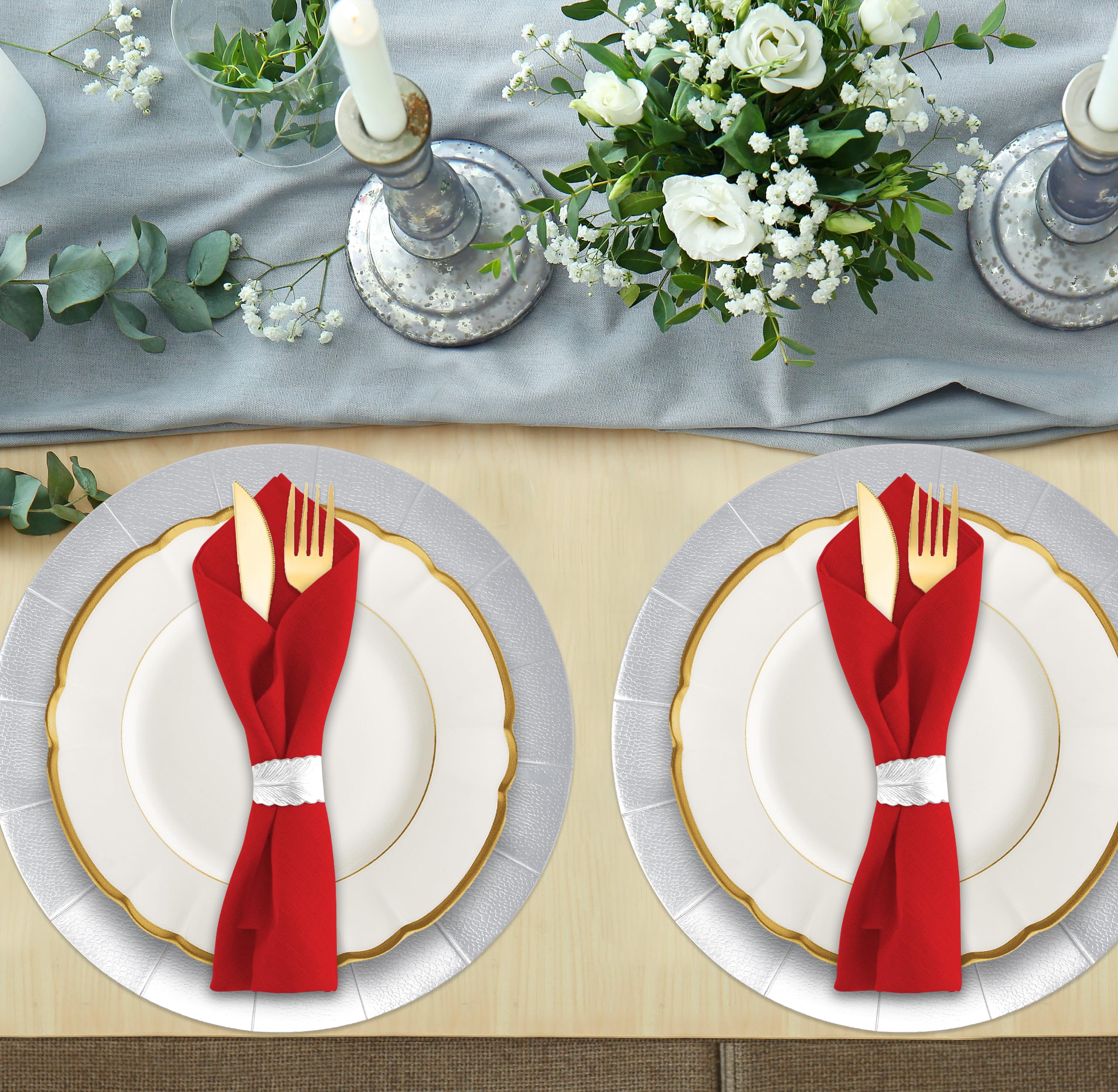Gift Boutique heavy-duty charger plates supporting sturdy food presentation.