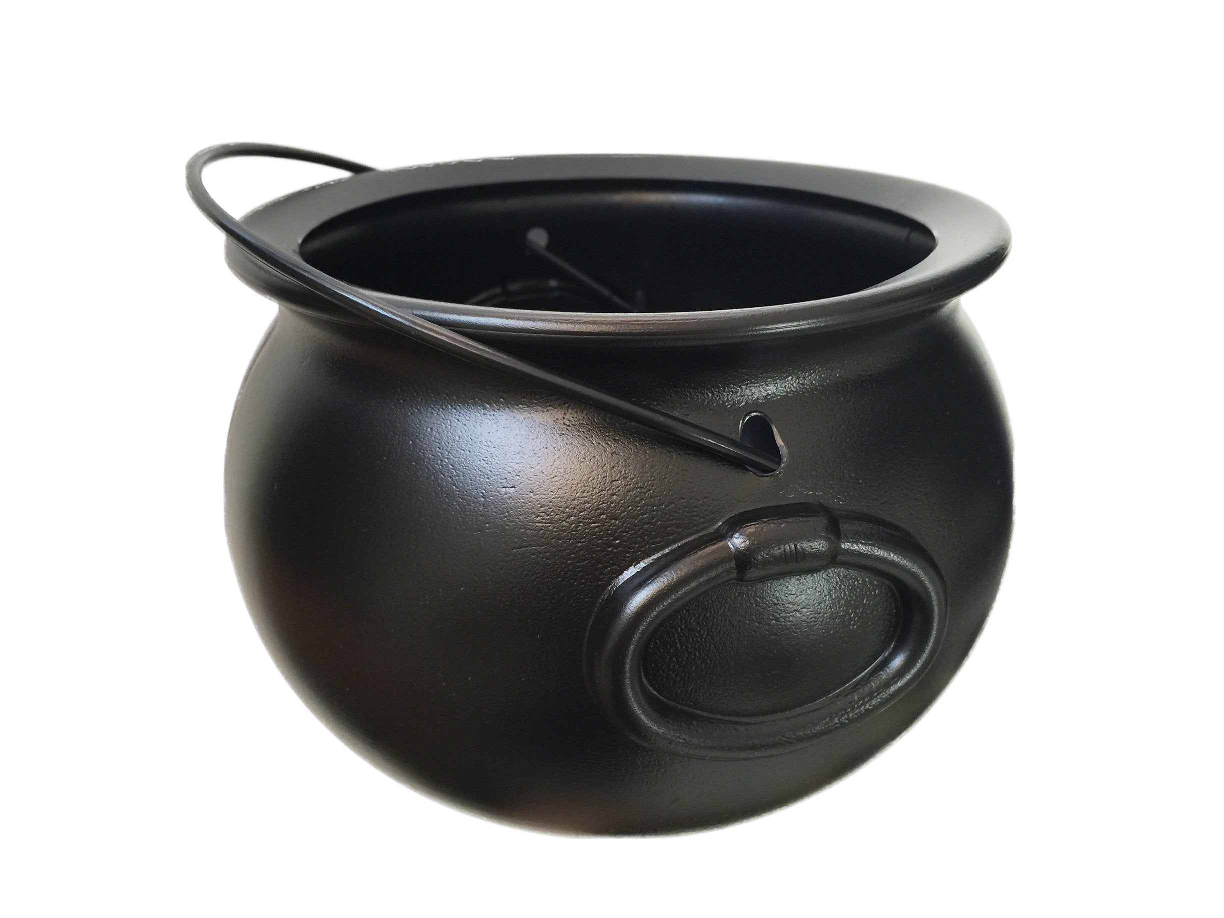 GiftExpress 8-inch black cauldron bucket for Halloween candy display at parties