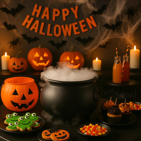 GiftExpress trick-or-treat-bucket-collection provides a festive candy-catching solution