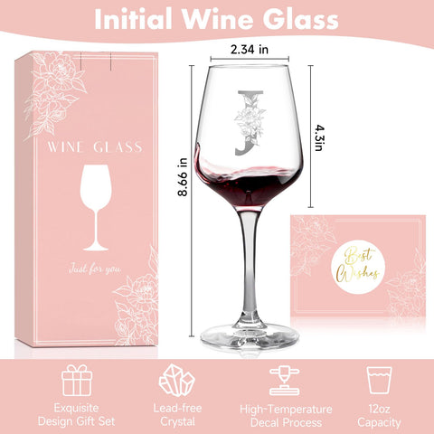 GiftHarbor dishwasher-safe wine glass for easy cleaning and long-lasting shine.