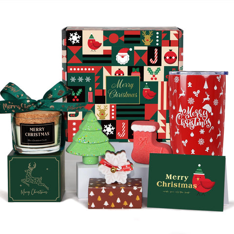GiftPeak Christmas Red 20oz Tumbler keeps drinks hot or cold on the go.