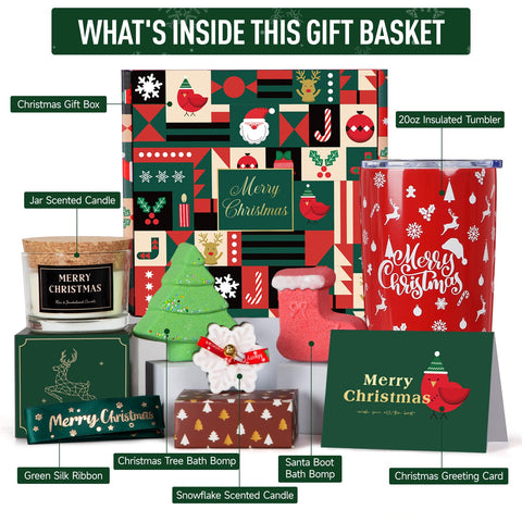 GiftPeak Christmas Tree bath bombs provide festive bath moments.