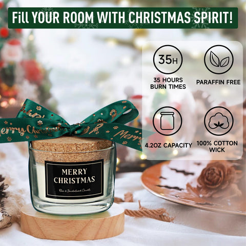 GiftPeak snowflake candle with gift box enhances calm spaces.