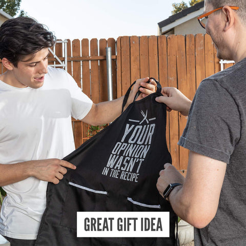 GIFTS KINGS Gift-ready funny apron for grilling gifts or chef moments.