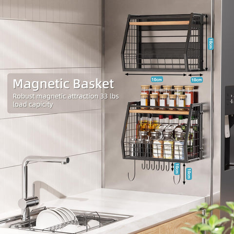GIGIFTREE fridge organizer lower layer stores fruits, vegetables, potatoes, and onions neatly.