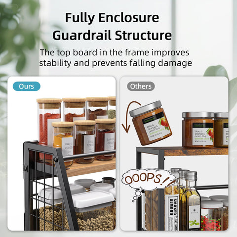 GIGIFTREE eight-hook magnetic rack for utensils, towels, and snacks to free counter space.