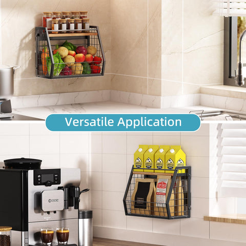 GIGIFTREE rust-resistant magnetic shelf keeps fridge tidy with easy wipe-down.