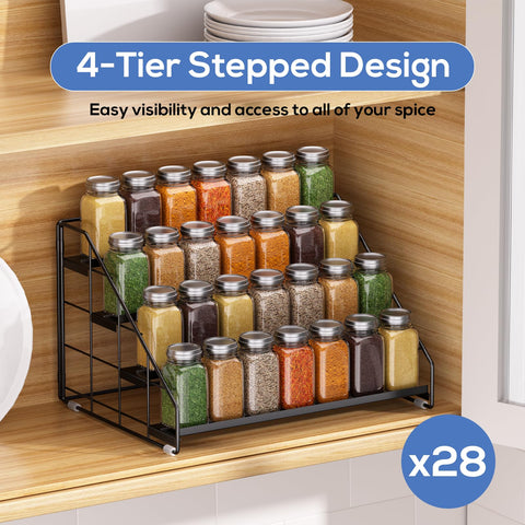 Vertical, space-saving arrangement suitable for cabinets or countertops