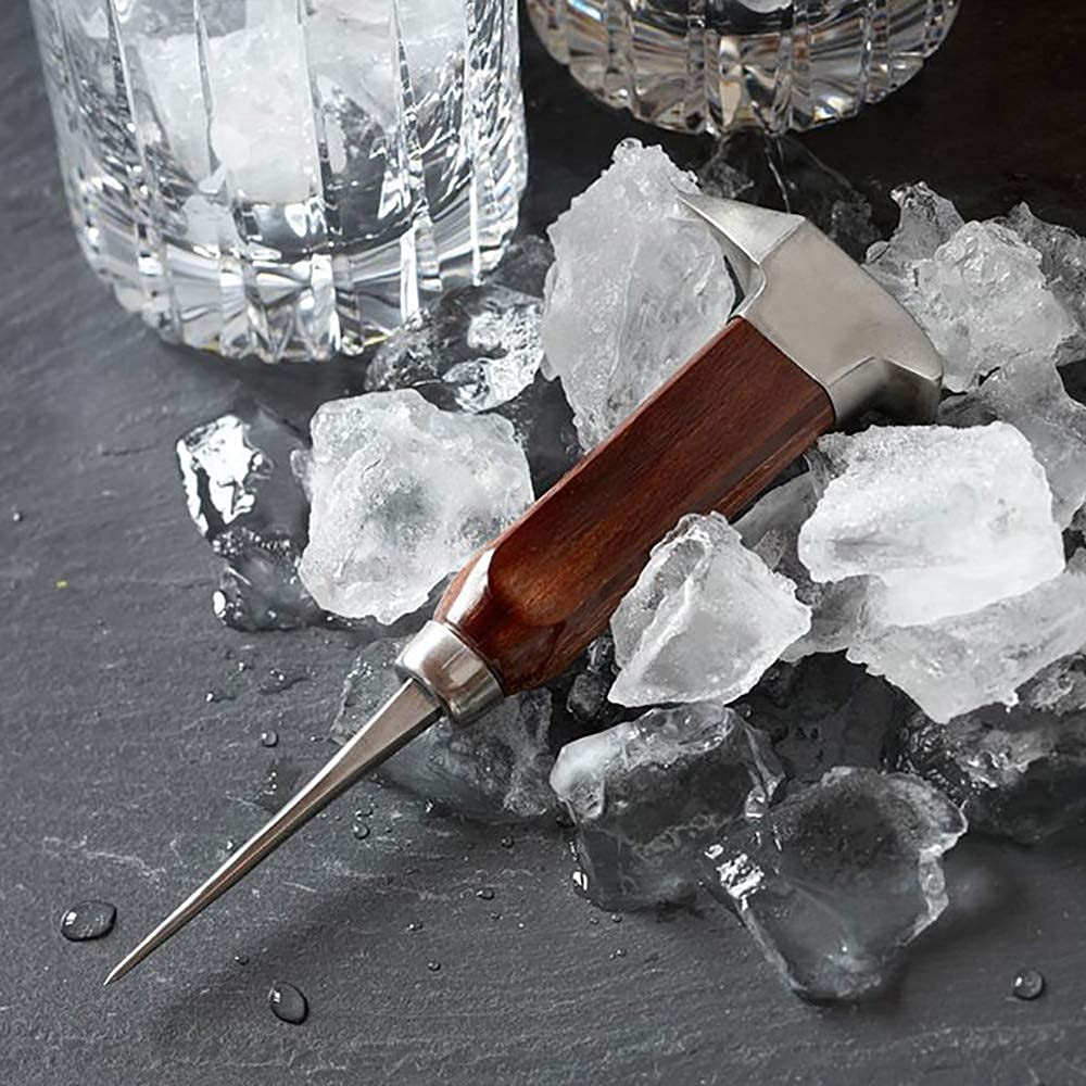 Gihunk ice pick top anvil and point for precise ice scoring