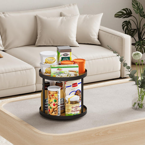 Giikin 360-degree rotating lazy Susan enables reaching from any side.