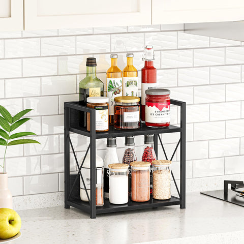 Giikin bar display saves space for creamers and small bottles.