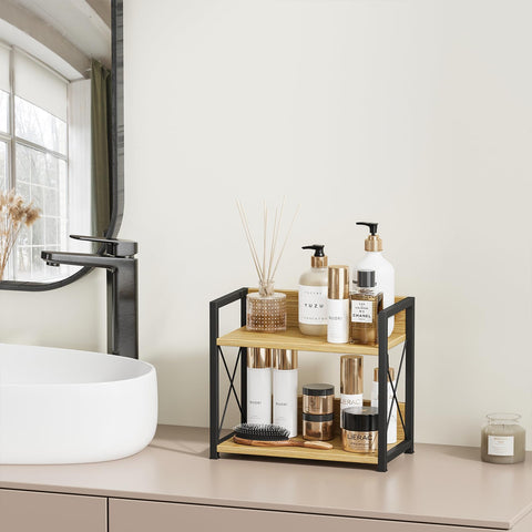 Giikin compact storage solution helps declutter small kitchen countertops.
