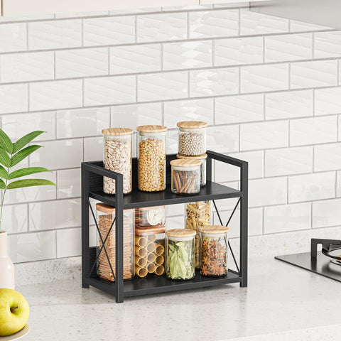 Giikin Kitchen Counter Shelf durable frame close-up emphasizes robust materials.