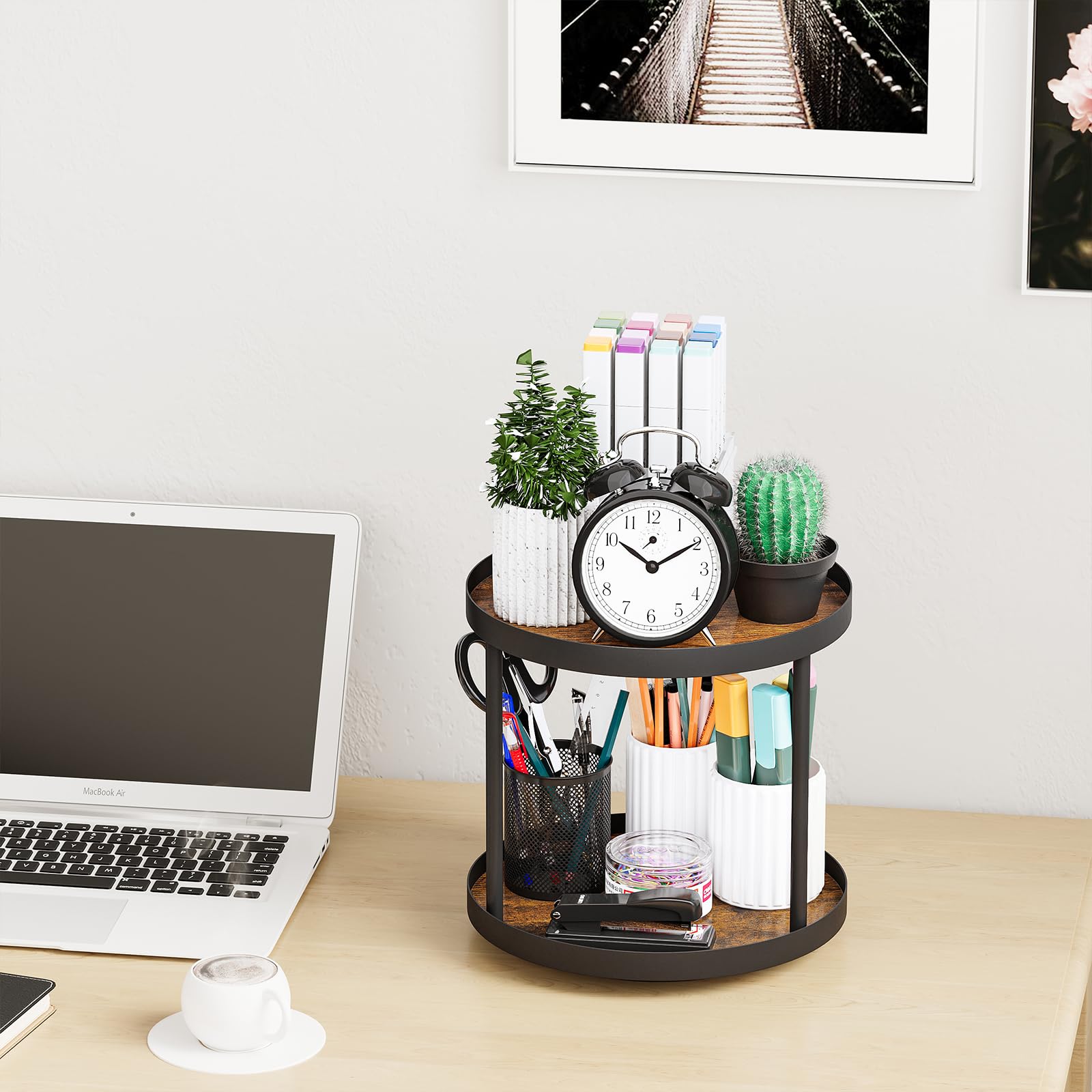 Giikin multi-functional countertop shelf for spices, cans, and toiletries.
