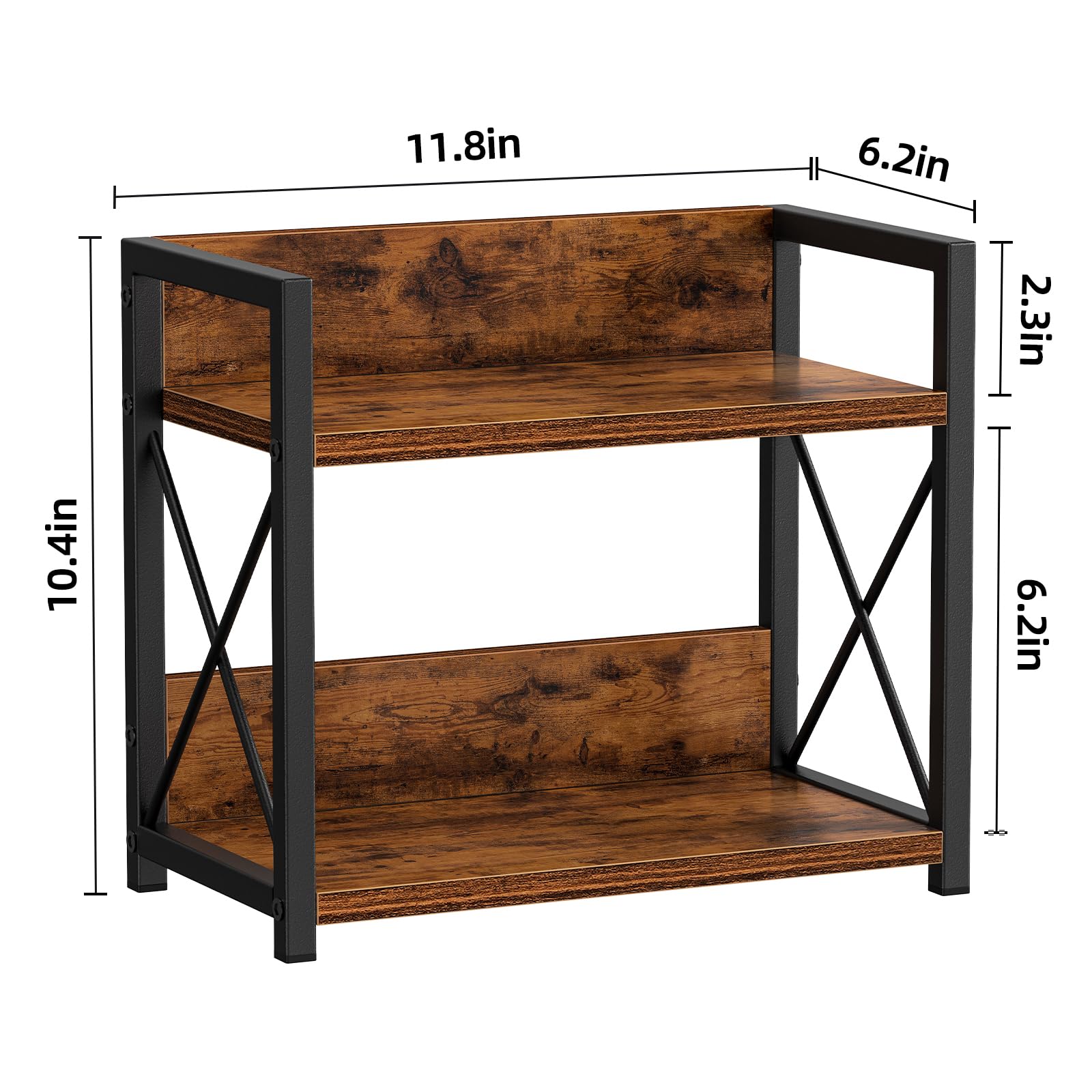 Giikin rust-resistant brackets support heavy spice jars securely.