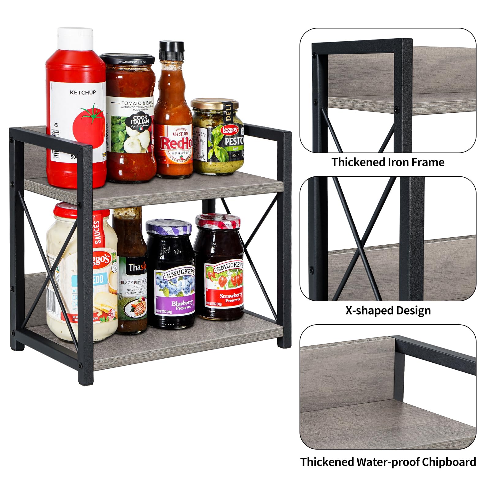 Giikin rust-resistant metal frame resists moisture and keeps shape over time.