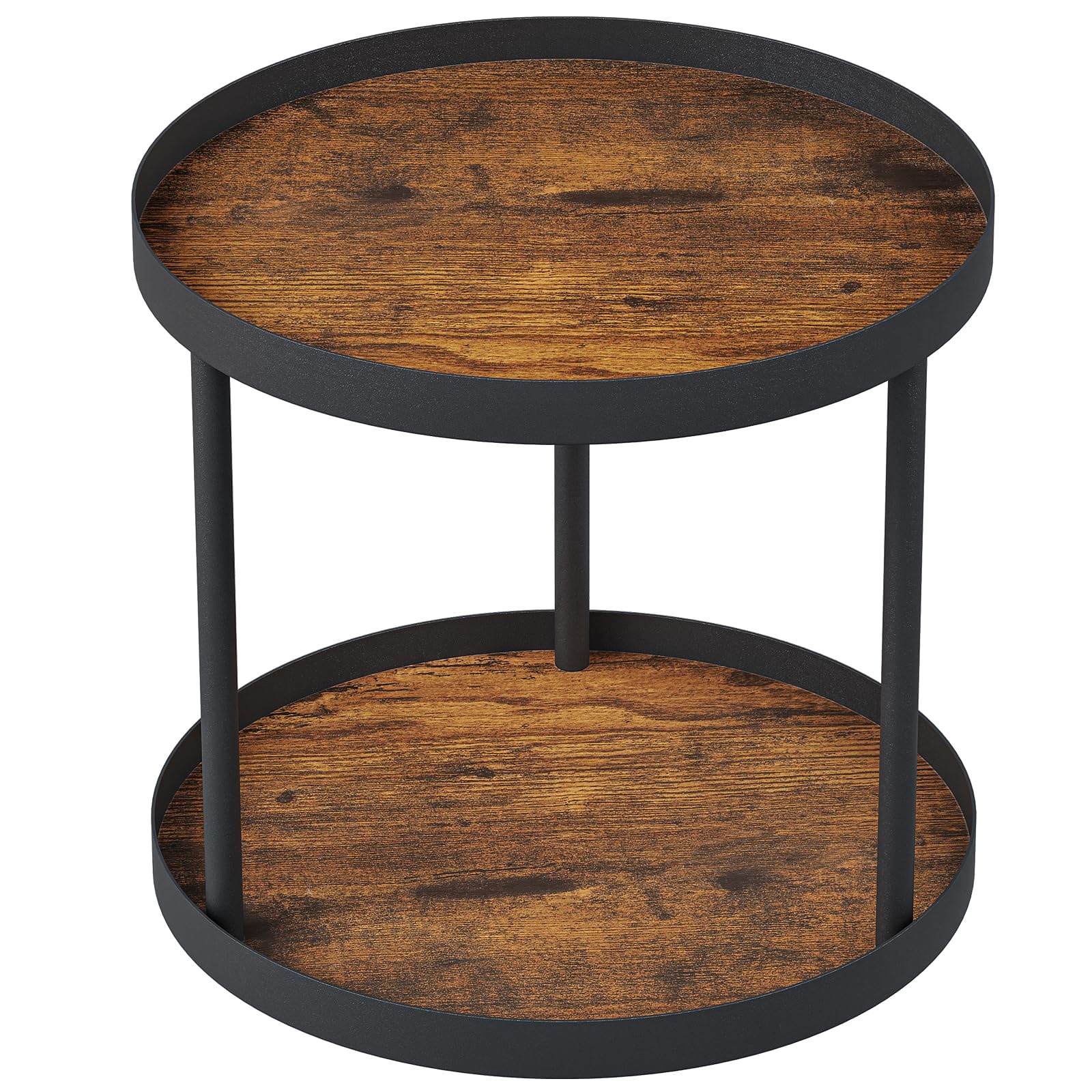 Giikin rustic brown finish adds warm style while organizing daily essentials.