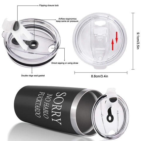 GINGPROUS sturdy 304 stainless steel offers reusable, durable daily use.