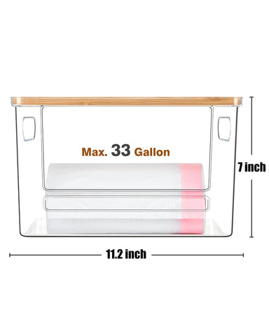 Ginnerella elegant acrylic accessory boosts kitchen organization.