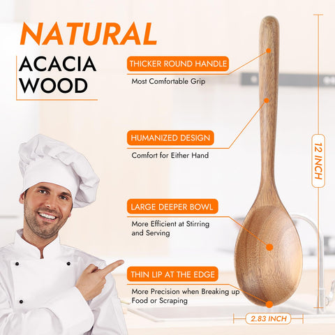 GinSent ergonomic thick-handle spoon ideal for comfortable stirring.