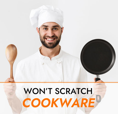 GinSent no-scratch wood spoon prevents wear and pan scratches.