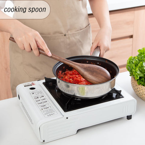 GinSent wooden spoons nonstick-safe for cookware surfaces