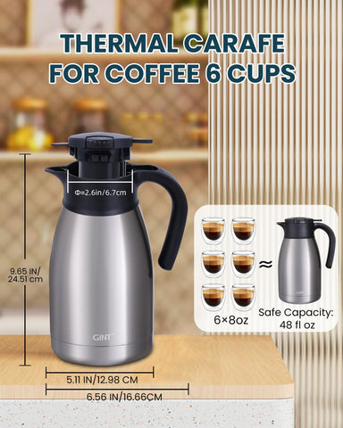 GiNT 51Oz interior and BPA-free lid highlight safe materials.