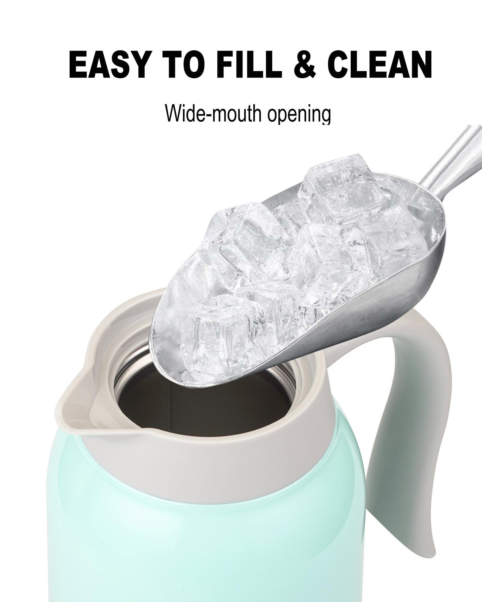 GiNT stainless steel interior and exterior keep beverages fresh and odors minimal