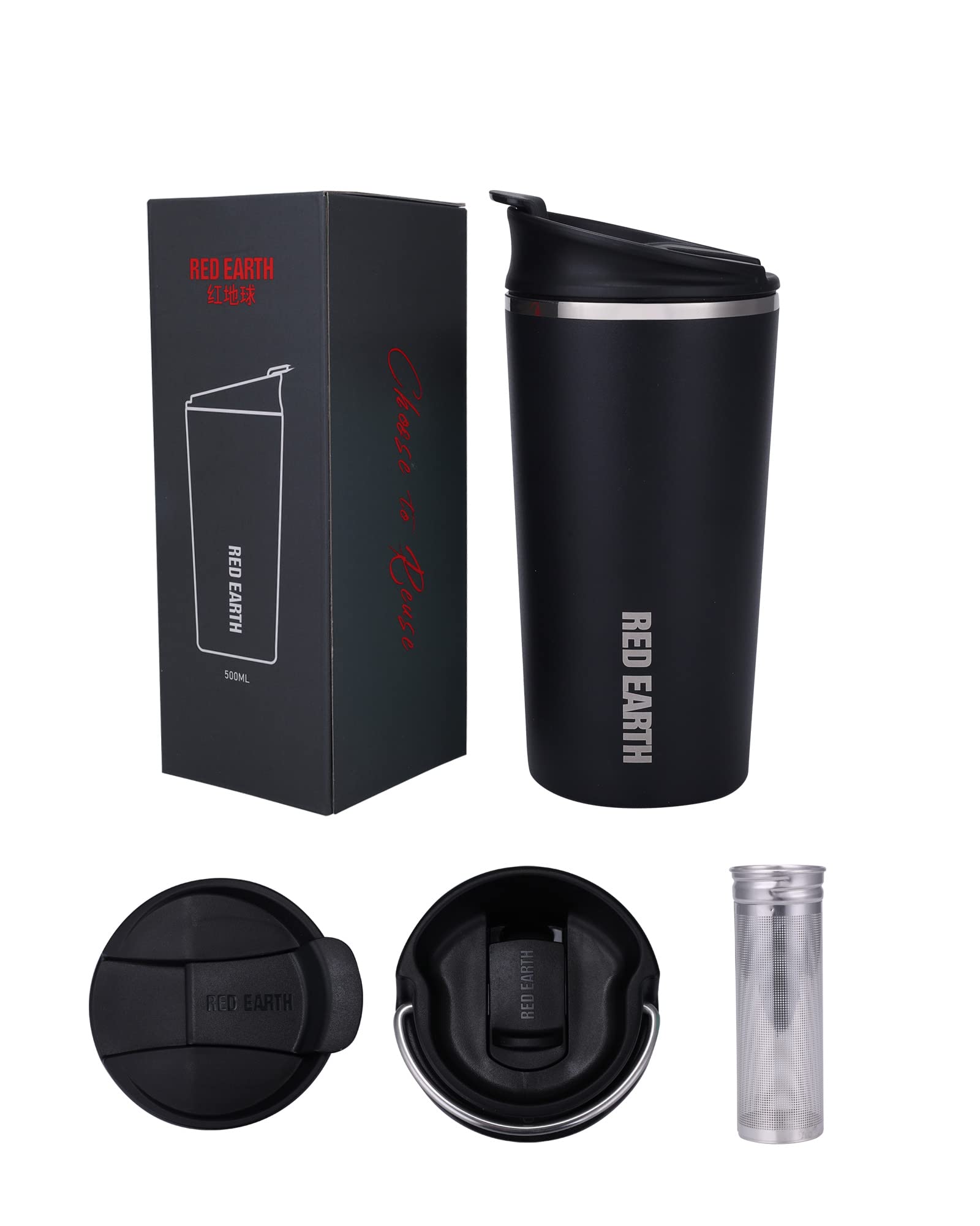 Removable infuser allows loose tea, tea blends, or fruit infusions