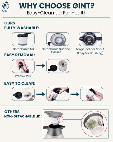 GINT ice cubes added for cold beverages in carafe