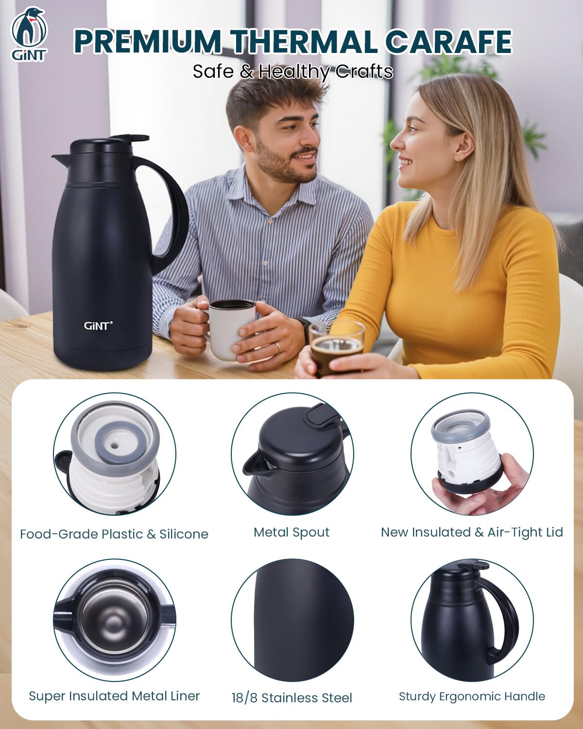 GINT kitchen counter display ready for home or office use