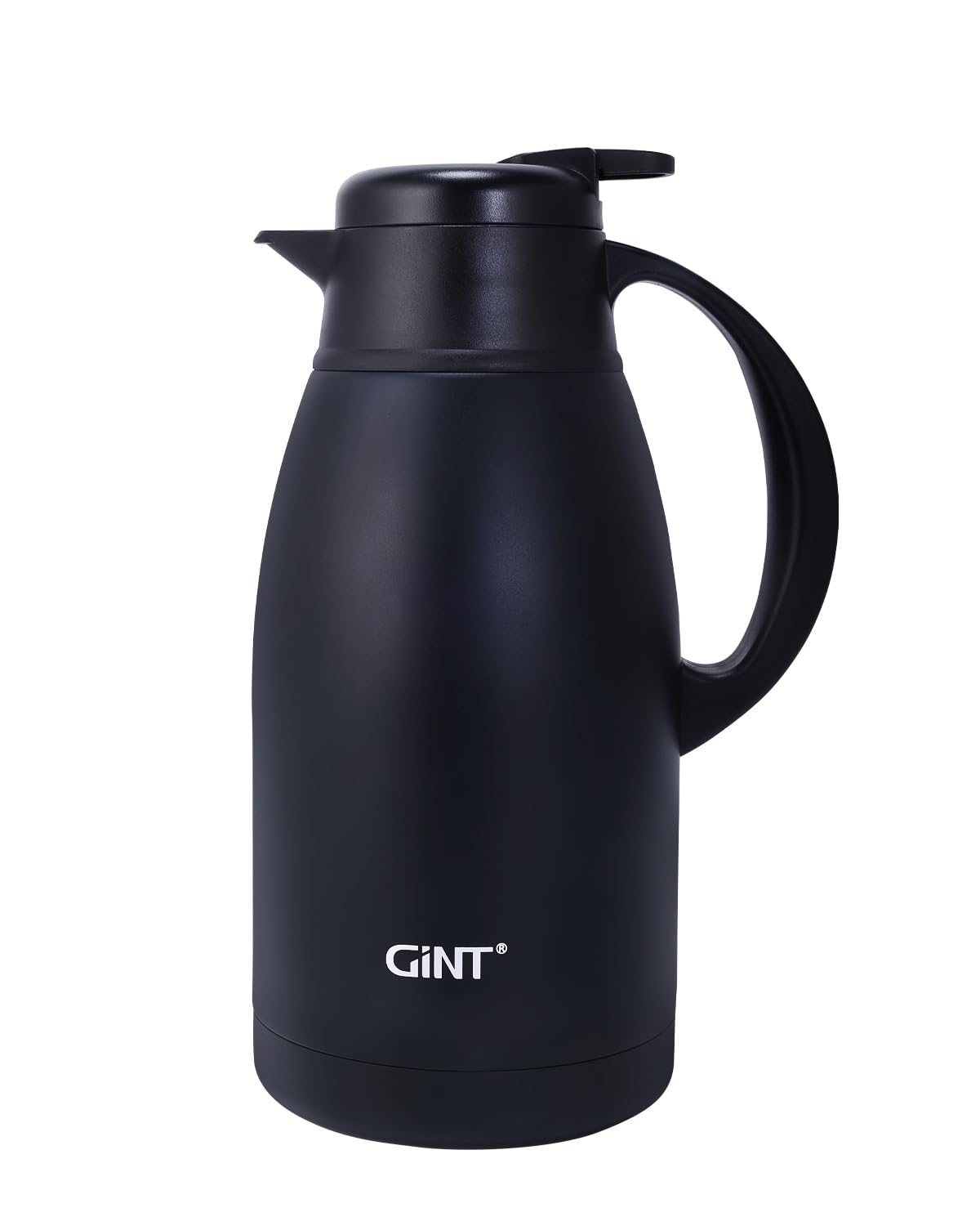 GINT carafe top view highlights double-wall insulation for heat retention
