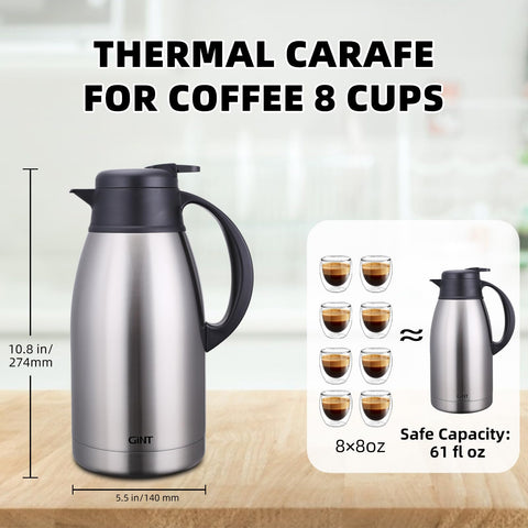 GiNT carafe pour action enabling smooth, single-hand pouring without leaks.