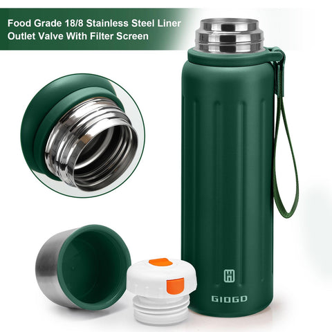 GIOGD 18-8 stainless steel interior for lasting durability and safety.