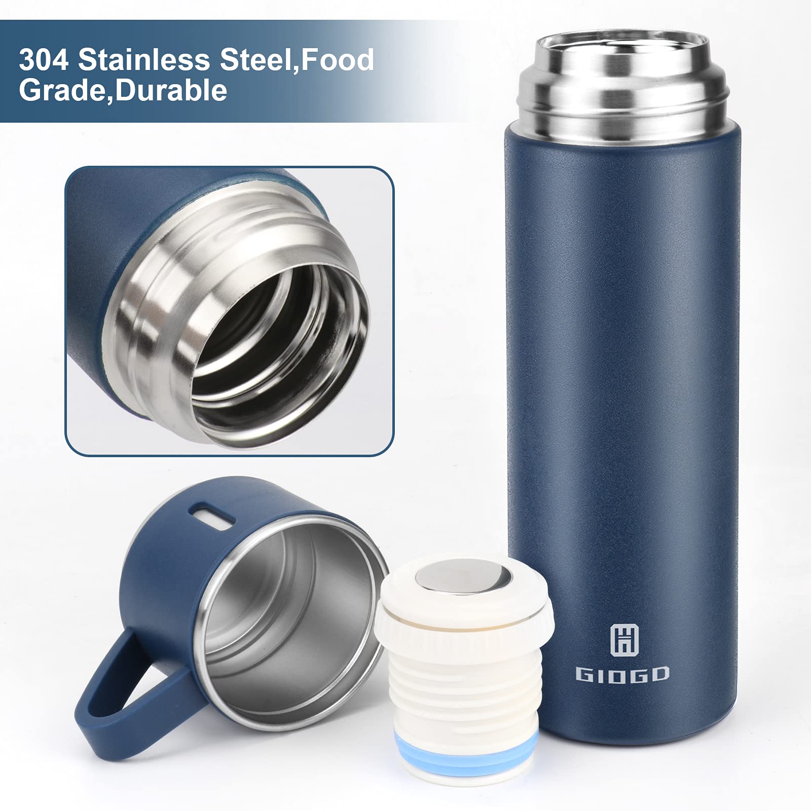 GIOGD BPA-free 18/8 stainless steel construction for daily use
