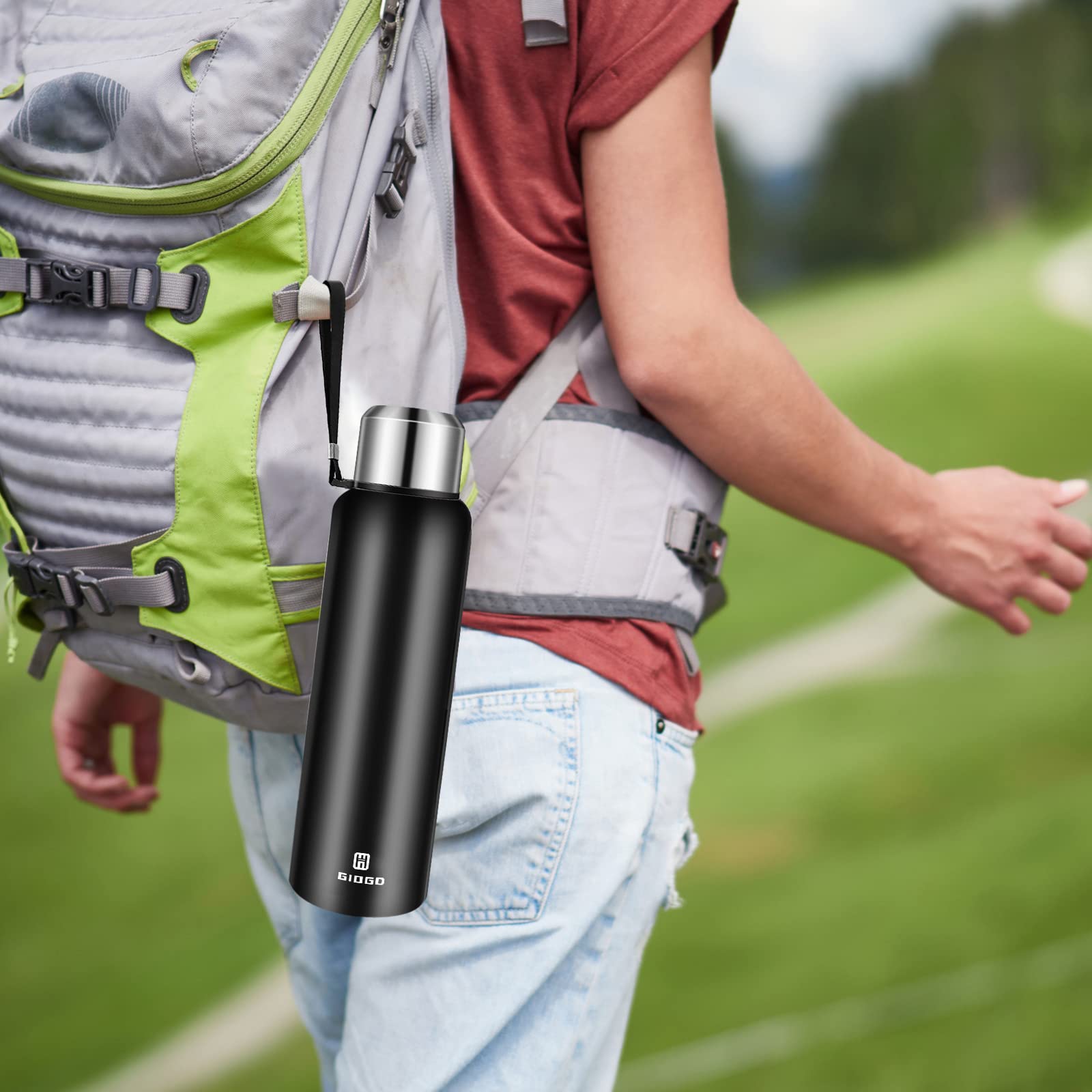 GIOGD 1500ml bottle includes cup for convenient serving