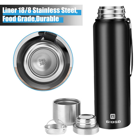 GIOGD wide-mouth 1500ml bottle for easy pouring and refilling