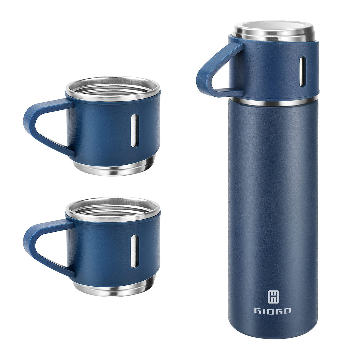 GIOGD blue 500ml stainless steel thermo bottle for on-the-go hydration